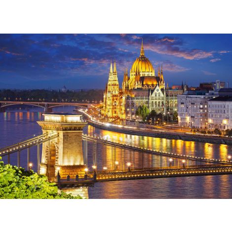 Puzzle Castorland 2000el Budapeszt o zmierzchu, Węgry - 2